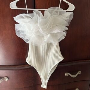 Zara Ivory Textured Fabric